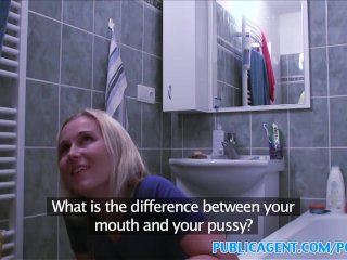 PublicAgent Blonde wants sex on a table