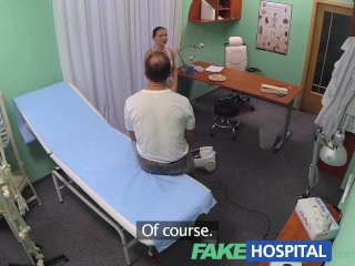 FakeHospital Gorgeous cleaning lady is unable to resist a man in uniform
