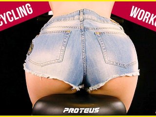 Cycling workout for my ass worship close up