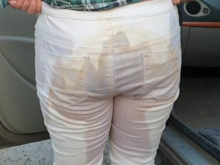 Alice - Pissing My Jeans Over And Over For 8 Days! So Dirty! My 2nd HD Pissy Wet Compilation! )