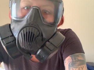 Jerk to my Gas Mask Gasmask joi jerk off instruction