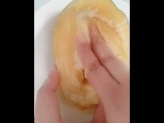 Finger Fucking a mango
