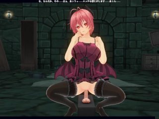 3D HENTAI Devil Girl Rides A Dildo And Does Ahegao