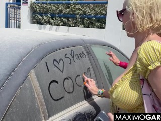 2 Busty British Loving a Spanish Cock in Ibiza