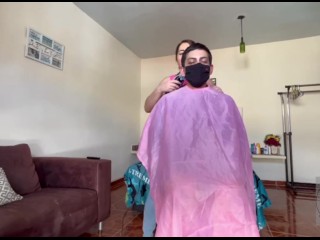 Rico cream pie a peluquera nalgona!