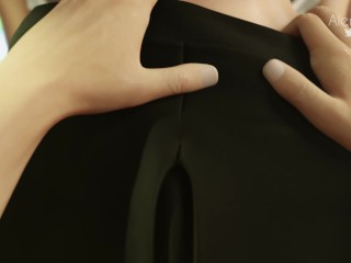 Tifa gets creampied for a promotion in the office (from the ad)