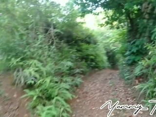 Sa damuhan muna sa gilid ng kalsada kami maglabas ng libog - risky outdoor