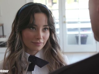 NEW SENSATIONS - Schoolgirl Shows Professor How Much She Cares About Education (Aria Lee)