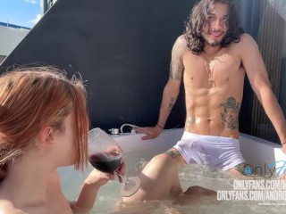I showed my dick to my friend in the jacuzzi and…