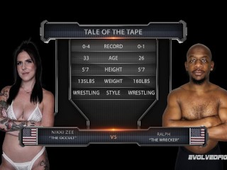 Interracial Sex Fight - Nikki Zee vs Wrecker Ralph