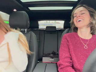 Serenity Cox and Nadia Foxx take on another drive thru with the lush’s on full blast! 💦☕️😈