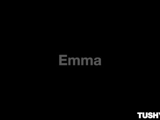 TUSHYRAW Petite tight Emma gets her tiny ass stretched out