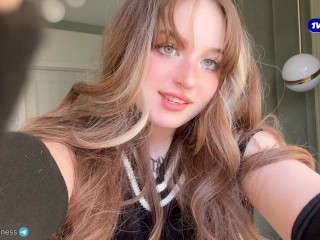 Big ass Tinder teen Egirl lose in  truth or dare and masturbates for you. FaceTime call