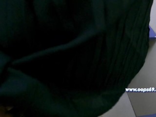 Married Milf Grabbing my Dick in Public  Handjob and Cumshot in Train