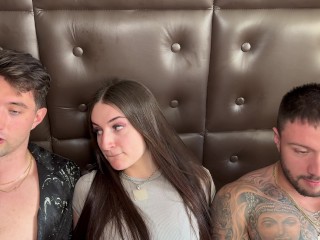 I didn't want to do it but we had a threesome with my stepbrother's girlfriend.