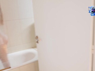 SHE THOUGHT SHE WAS ALONE… Peepin' on My Stepsis in the Shower Turned Into Fuckin’ Real Quick