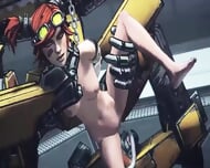 Hardcore animation sex where robots fuck slave-girl - 3d double penetration fucking