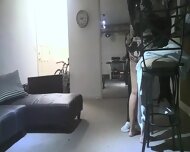 Real, Dipasang digicam tersembunyi, isteri mau ngentot, tiba-tiba suami pulang, masih sempet dientot juga