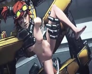 Hardcore animation sex where robots fucks girl in all holes