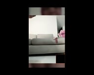 Muslim Mom daughter Play with cucumber