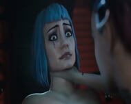 Skinny Evelyn Dominated by her Lesbian Friend Judy (3D Sex Anime 2026)
