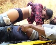 Hindi girls friends outdoor sex