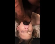 Sweet Blonde Takes Studs Cum Load