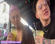 Real FTM gives pussylicking to her GF