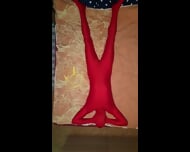Practice In Zentai With A Rubber Band  Kinky4Ever
