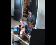 American businessman has sex with his secretary