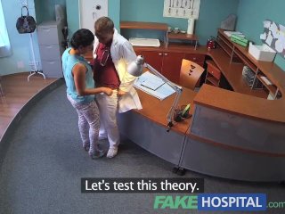 FakeHospital Patient overhears doctor fucking nurse then fucks him too