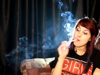 Teen Loves Smoking All White 100s