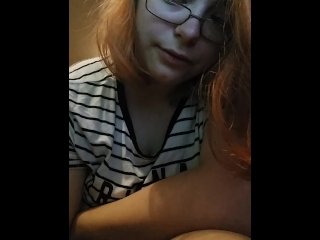 Awkward talking, messy squirting, trying to be quiet
