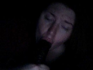 Mrs. suck my BBC love stick passionately in the dark