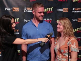 Pornhub Aria Nasty Show Audience Interviews at Just For Laughs Festival