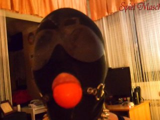 Ball Gag Cum On Face