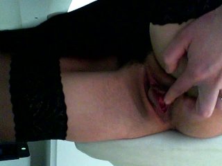 Masturbate at work :Day 43: Spread ass and pussy
