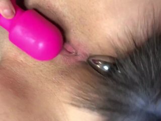 Tiny Bombshell Whitney Leigh with New Vibrator And Butt Plug Tail