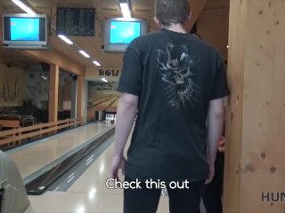 HUNT4K. Sex in a bowling place - I've got strike!
