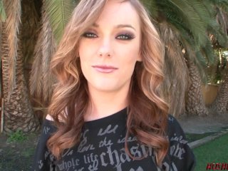 Petite Dani Jensen takes huge cock injection