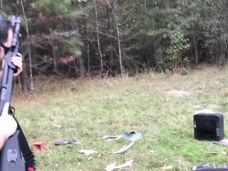 Shooting a Printer with AR15 and Blowing it Up Office Space Tribute Parody