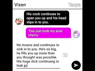 Cute party girl sext roleplays her first anal