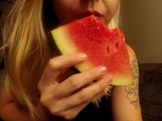 Mesmerizing Watermelon Slurping