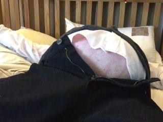 human balloon bed clip in a suit