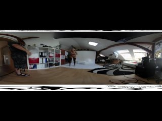 Nice victoria pure 3D VR 360 backstage from photoshoot before dildo masturb