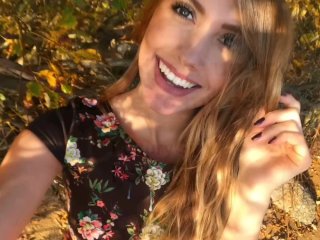 Outdoor Blowjob and Cum in Mouth! - Sweet Teen Doing Blowjob on the Beach.