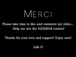 #JOI2018 Midnight in Paris with Lele, your hot and sweet mistress. ENG+FR