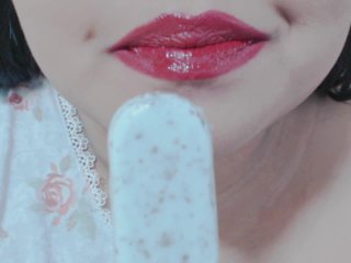 ASMR Icecream Popsicle Licking/Eating (Mini Request)