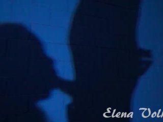 Messy Blowjob playing with the shadows and the mirror