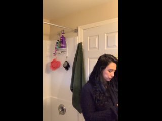 catches Milf listening to music, showering and changing